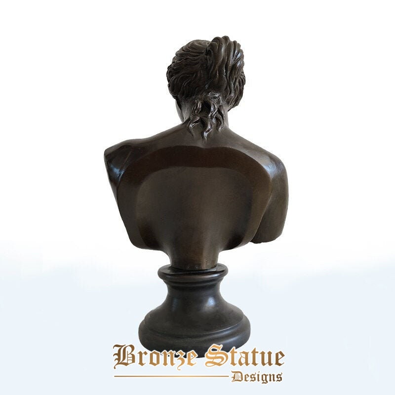 13in | 35 cm | Scultura Di Venere In Bronzo Grecia Antica Busto Di Venere Statua In Bronzo Con Base In Marmo Per La Decorazione Domestica Ornamento Classico Artigianale