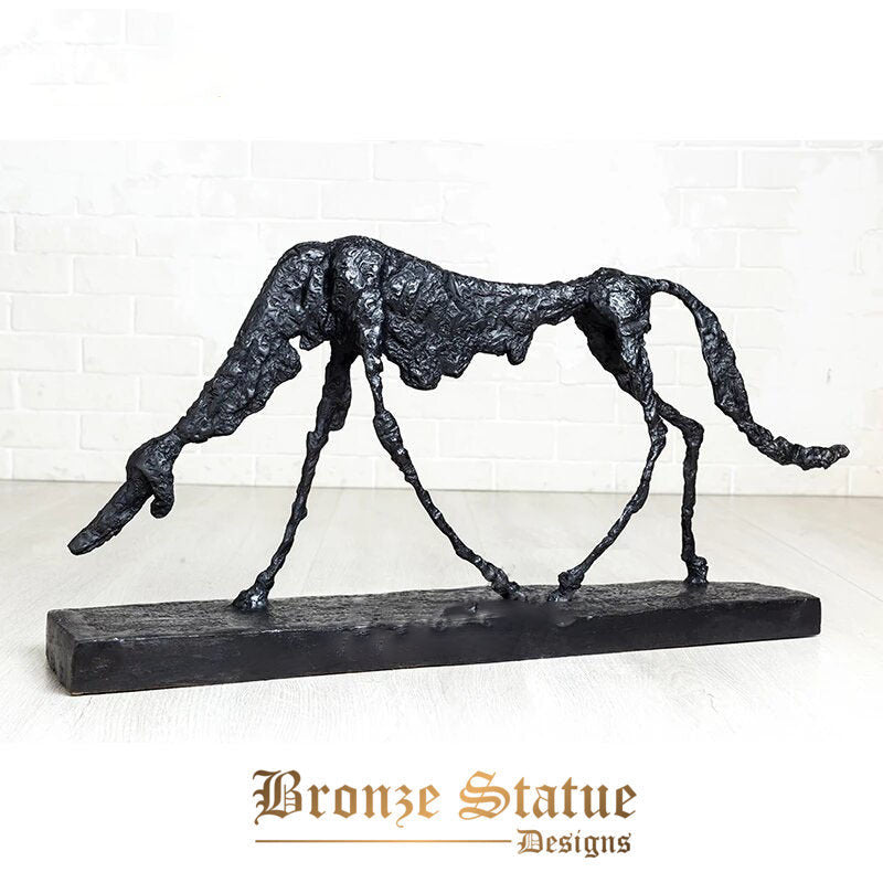 Giacometti's sculptures bronze abstract dog statue alberto giacometti animal bronze sculpture for home hotel decor collection