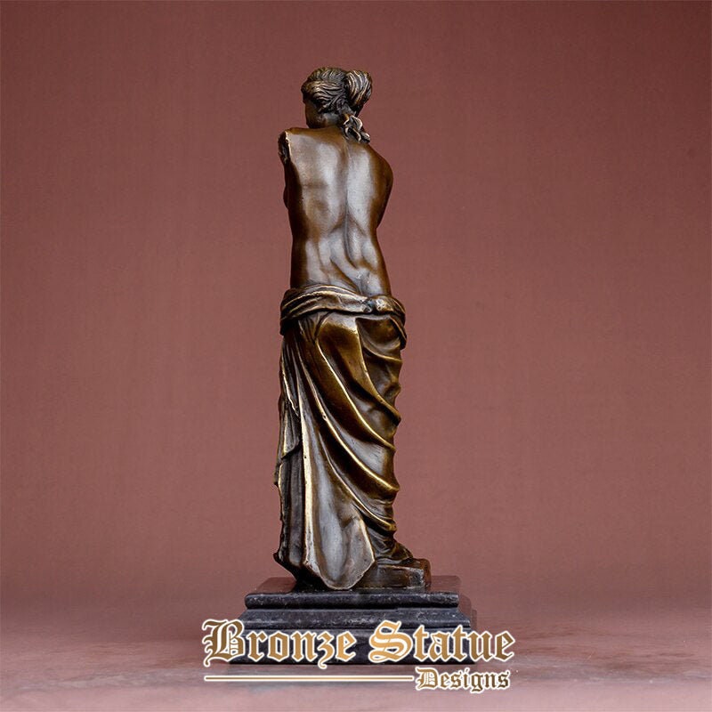 13in | 33 cm | Scultura Di Venere In Bronzo Grecia Antica Busto Di Venere Statua In Bronzo Con Base In Marmo Per La Decorazione Domestica Ornamento Classico Artigianale