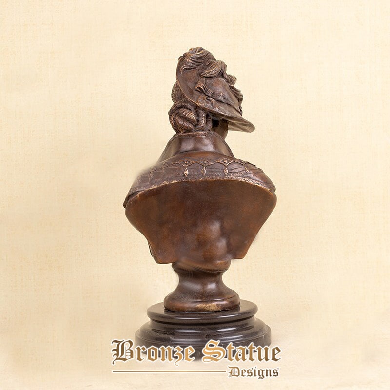 16in | 40 cm | Statua busto di signora europea scultura busto in bronzo statua di bronzo donna arte moderna ornamento artigianale in bronzo decorazioni per la casa regali