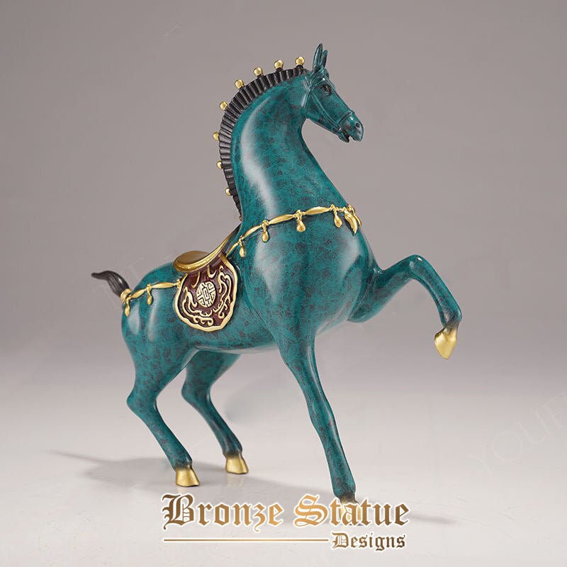 Bronze horse sculpture modern art bronze horse statue bronze casting animal crafts for home office decor ornament gifts