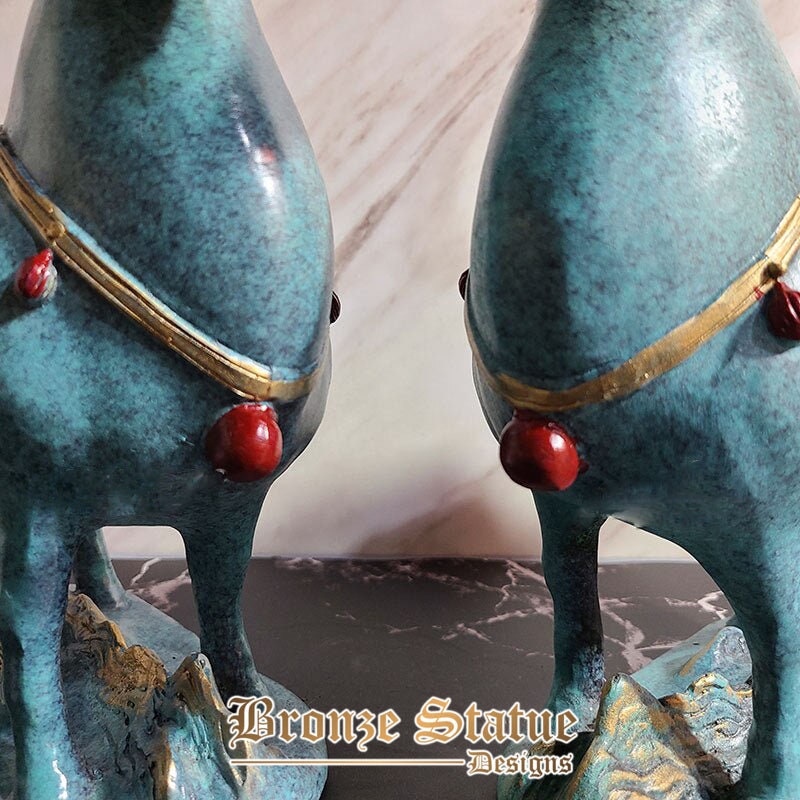 Bronze horse statue china modern art painting horse bronze statues handicraft sculptrue feng shui business gift home decor craft