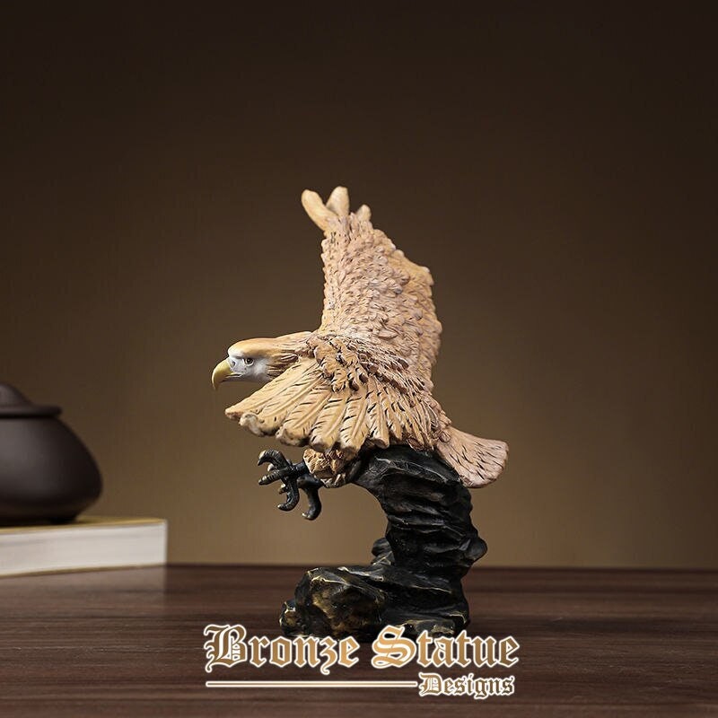 Bronze eagle statue flying bronze eagle sculpture animal statues and sculptures for home decoration ornament gift art crafts