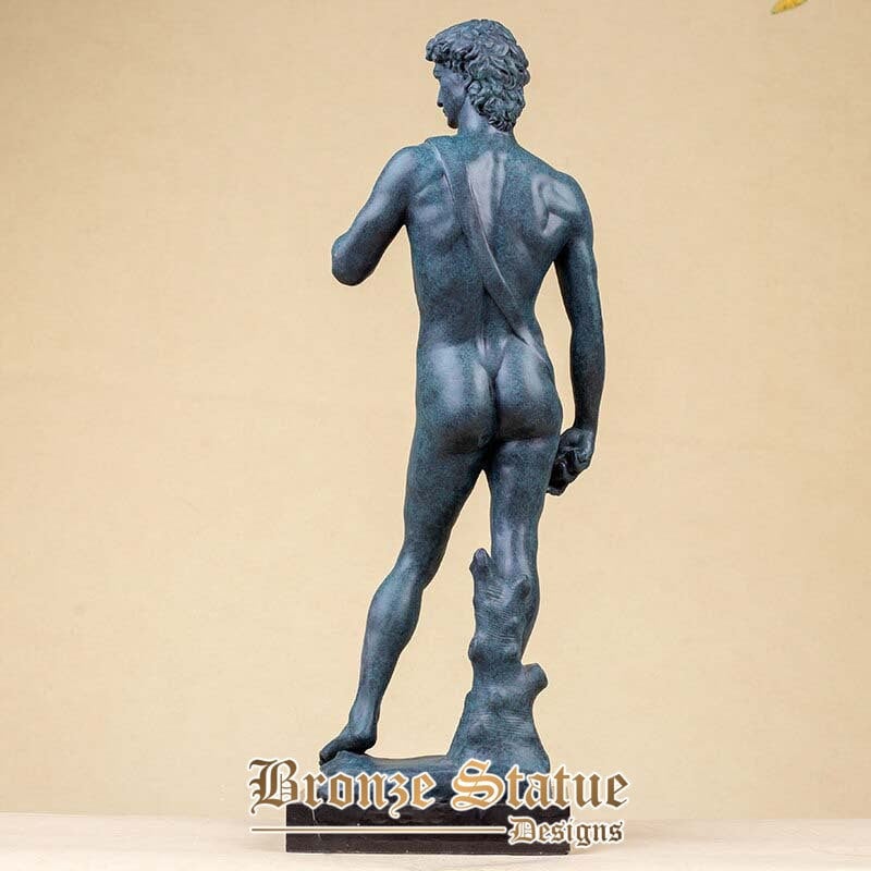 Bronze david statue by michelangelo large bronze david sculpture famous man sculptures art crafts for home decor ornament gifts