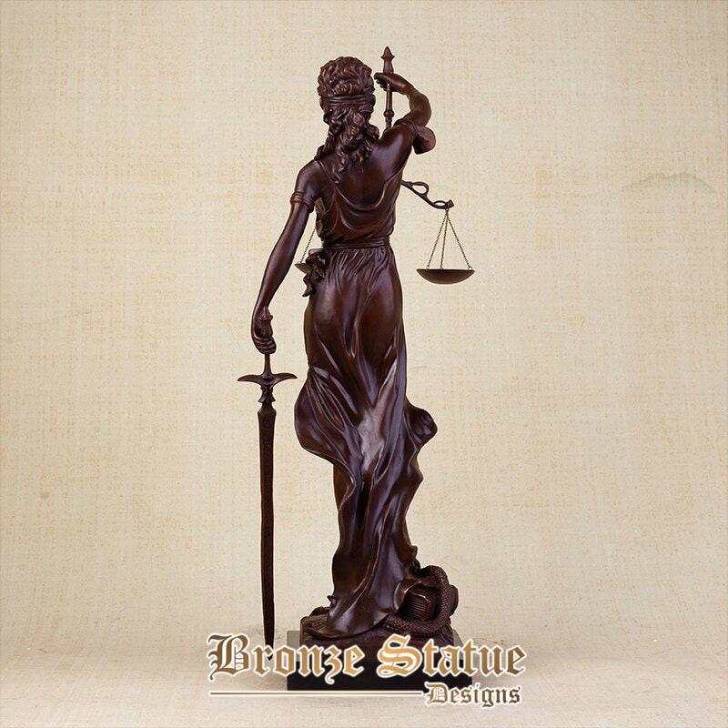 24in | 62cm | bronze lady justice statue lady justice bronze sculpture large goddess of justice statues for home decor art ornament gifts