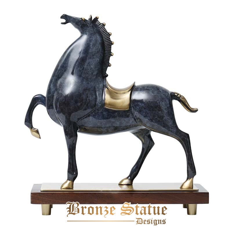 11in | 29cm | bronze horse sculpture modern art bronze horse statue bronze casting crafts figurine for home office decor ornament gifts