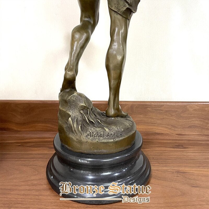 26in | 66cm | famous bronze david sculpture bronze casting david statue by michelangelo large handmade statues for home decor ornament