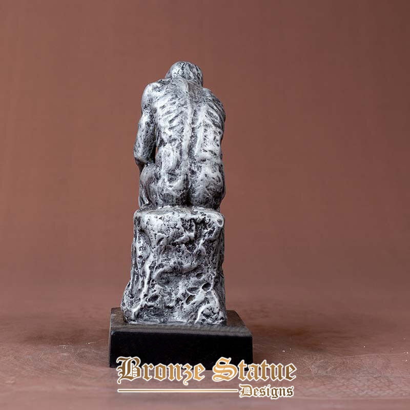 9in | 24cm | bronze thinker statue the thinker sculpture by rodin bronze nude thinking man art sculpture for home office decor crafts