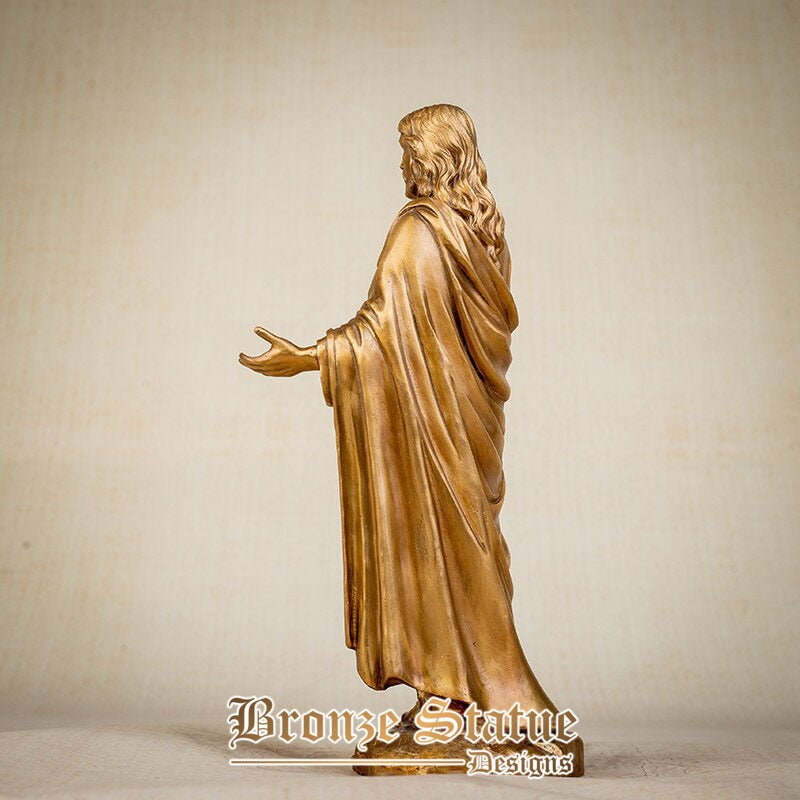 12in | 30cm | jesus bronze sculpture christ blessing statue bronze jesus statue figurine sculpture church home decor desktop ornaments
