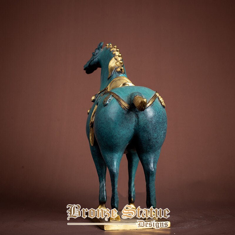 Bronze horse sculpture modern art bronze horse statue bronze casting crafts figurine for home office decor ornament gifts