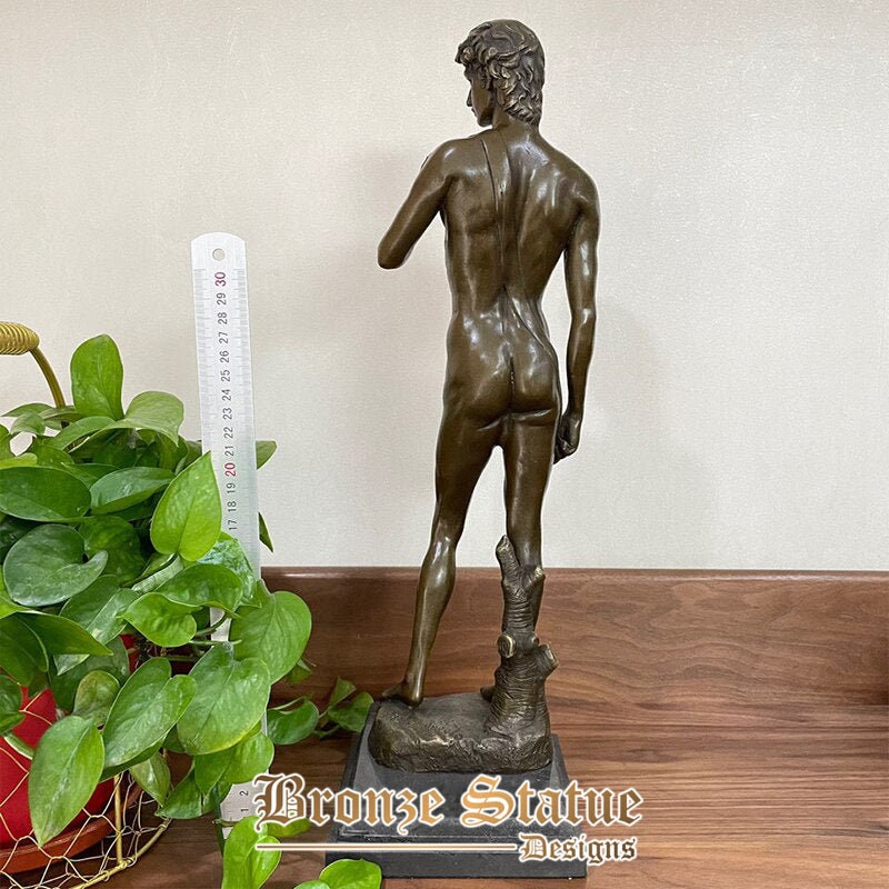 Bronze david sculpture mythological bronze statue david by michelangelo real bronze art crafts for home office decor collection