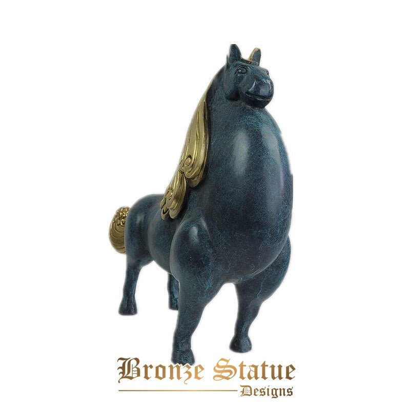 16in | 41cm | bronze horse statue bronze horse sculpture animal figurine statue finish horse sculptures home office desktop art decor