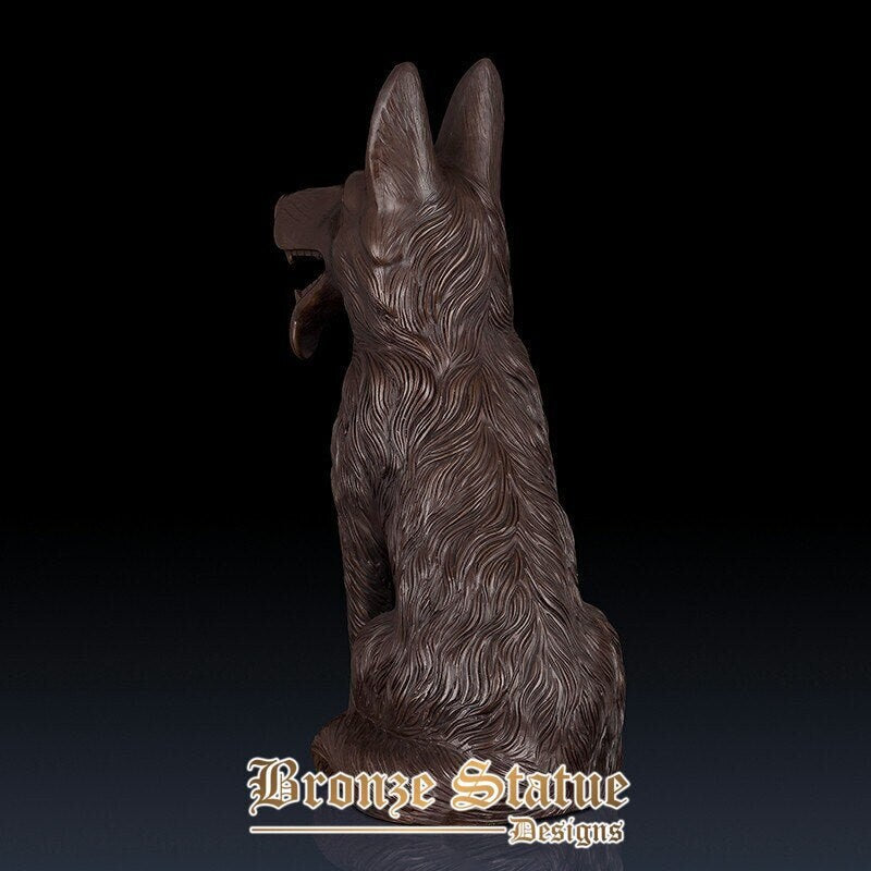 11in | 28cm | bronze dog sculpture and statue animal bronze statues ornament handmade lost wax bronze dog statue for home decor artwork