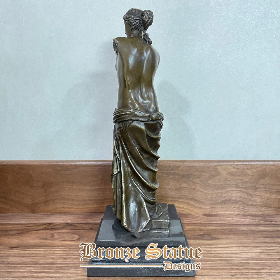 Estátua de bronze de venus réplica escultura famosa romana amor e beleza deusa arte decoração para casa