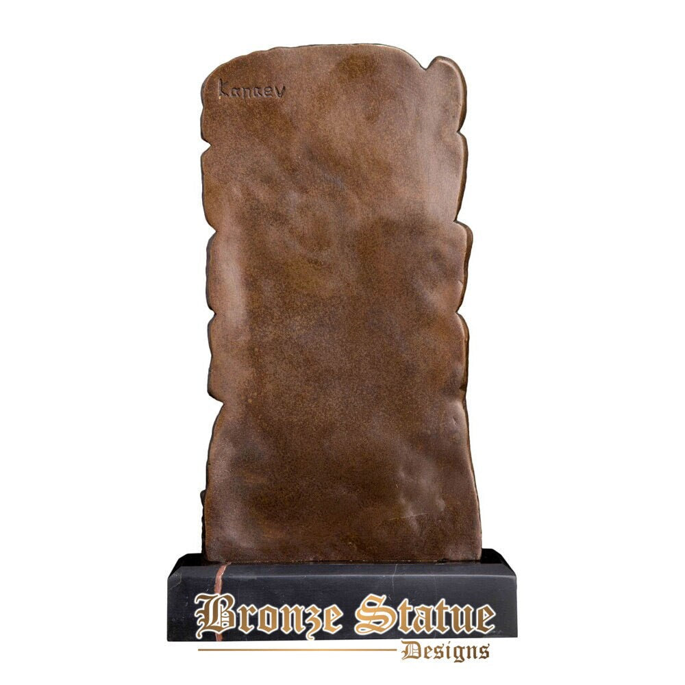 Bronze escultura de alívio abstrato estátua zoroastrismo estatueta decoração para casa arte fundição quente