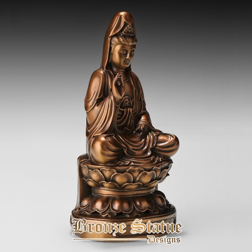 Guanyin statua di buddha scultura fusione a caldo bronzo ottone buddismo arte regali buddisti decorazione della casa