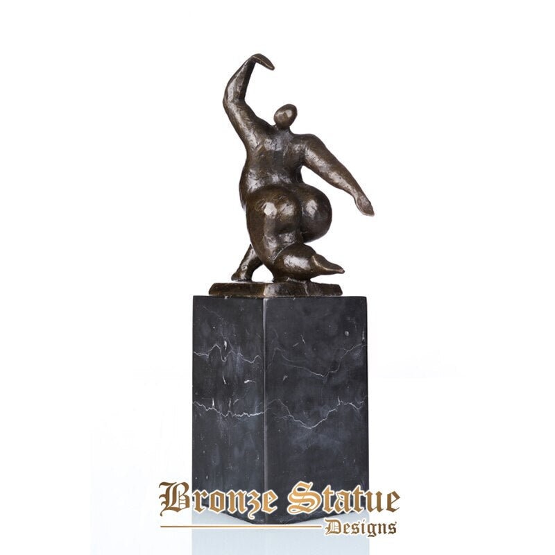 Bronze abstract woman statue nude female bronze sculpture copper figurine art for decoration gifts
