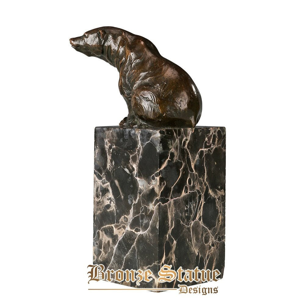 Bronze-Tierskulptur, kleiner Bär, Statue, Tierwelt, Kunst, kleine, heiße Gießen, Kinderzimmer, Dekoration, Geburtstagsgeschenke
