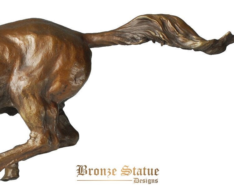 Large galloping horse statue bronze sculpture animal art hotel office decor business gift