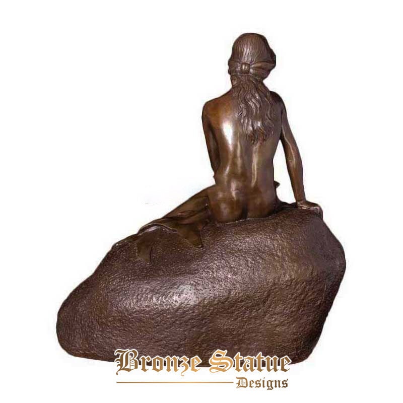 Große Dänische Meerjungfrau-Statue aus Bronze, berühmte Skulptur, Kunst, Zuhause, Wohnzimmer, Dekoration
