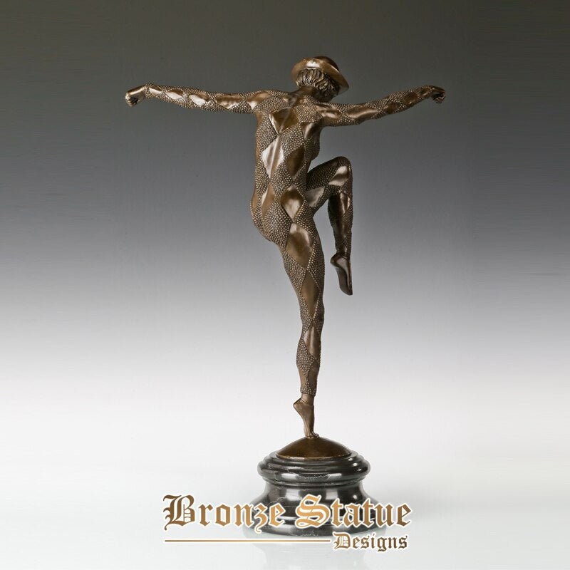 Grande donna classica danza scultura in bronzo statua femminile figurine arte decorazione interna dell'hotel