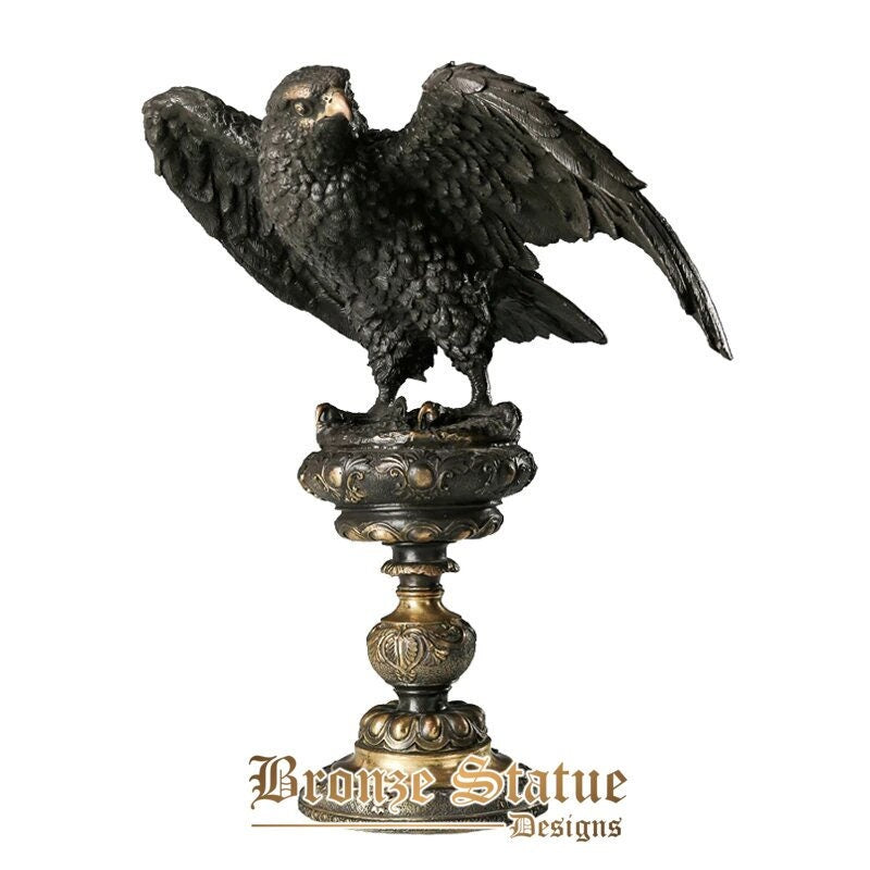 Bronze arab eagle statue hawk sculpture figurine brass falcon art home decor upscale gifts