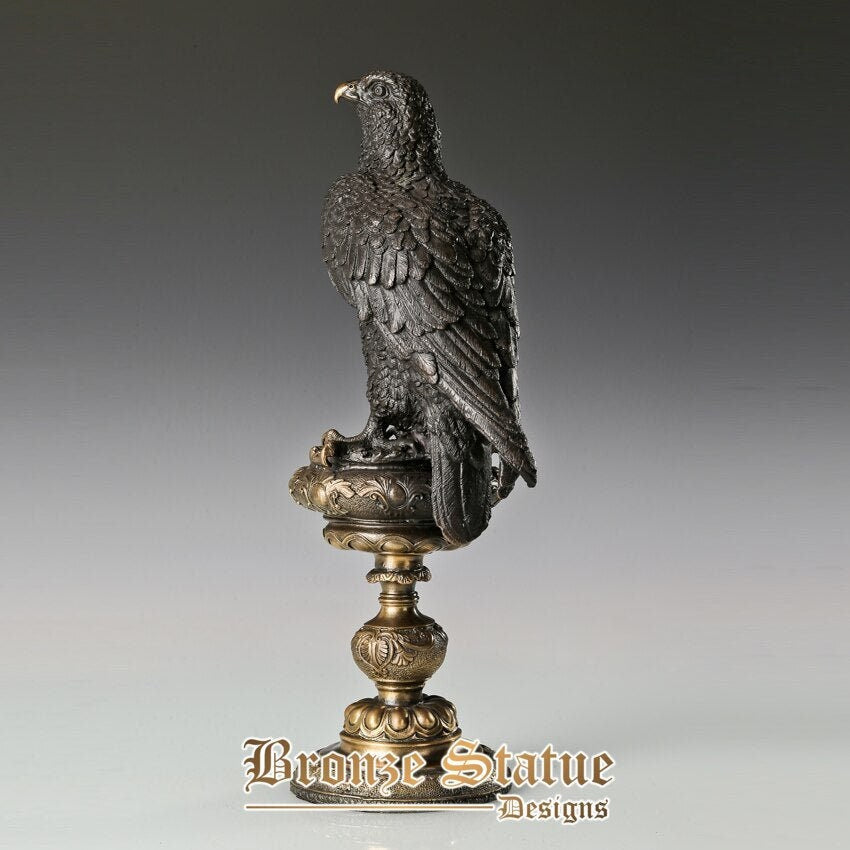 Aquila araba statua bronzo ottone colata a caldo animale scultura arte home office decorazione regali