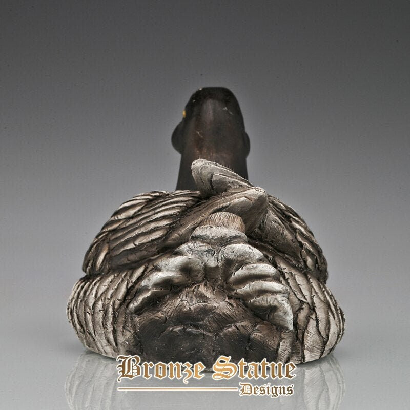 Hot cast bronze duck statue animal sculpture figurine art home living room decoration gifts