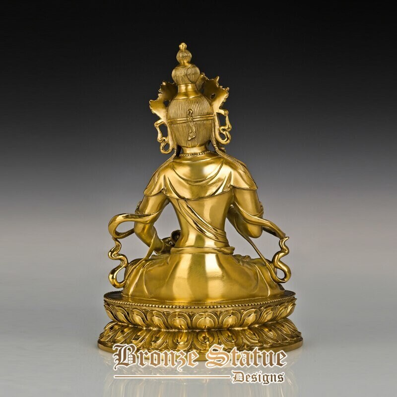 Estatueta de cobre budista vajra sattva estátua clássica famosa índia religiosa escultura de bronze para decoração de presente