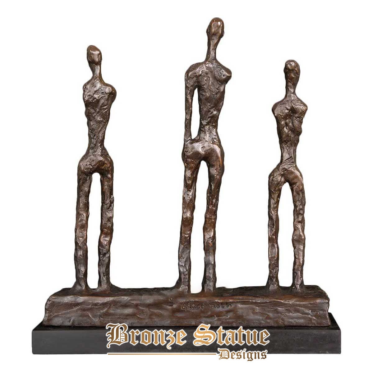 Estátua famosa de bronze giacometti escultura arte réplica colecionável estatueta para casa decoração de interiores presentes