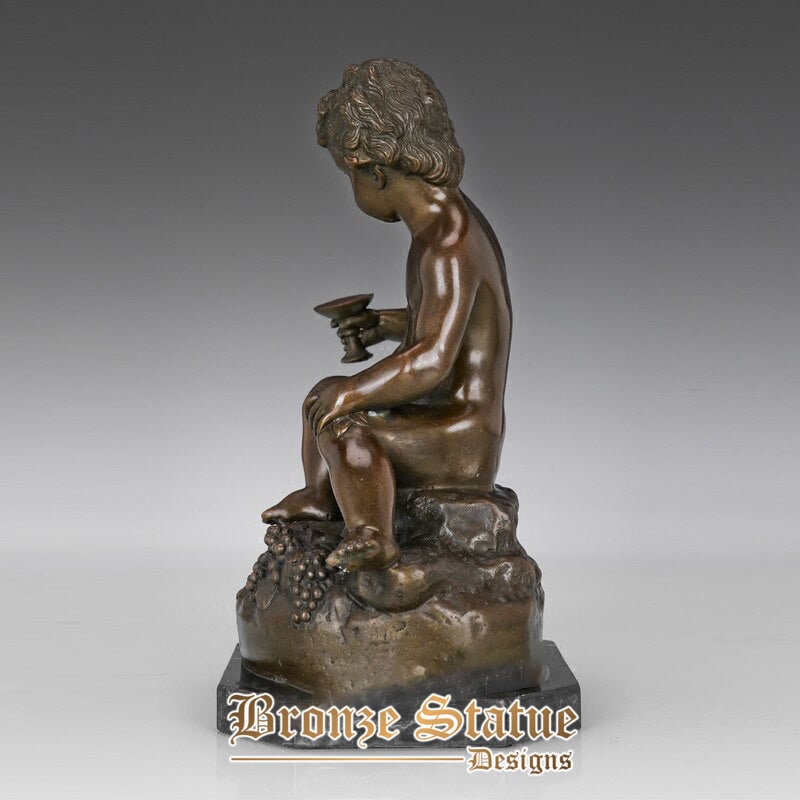 Greek mythology little wine god dionysus statue sculpture antique art hot casting brass home decor