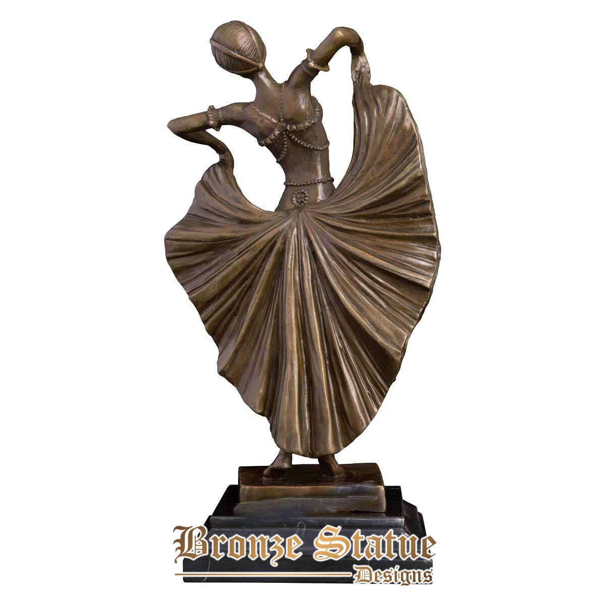 Bronze Frau Tanz Statue Western Modern Tänzerin Skulptur Figur Kunst Heimdekoration