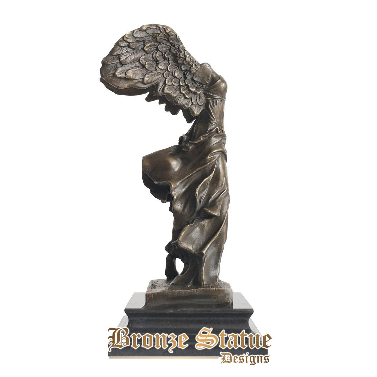 Winged nike victoria statue sculpture bronze greek victory goddess reproduction famous figurine antique art home decor