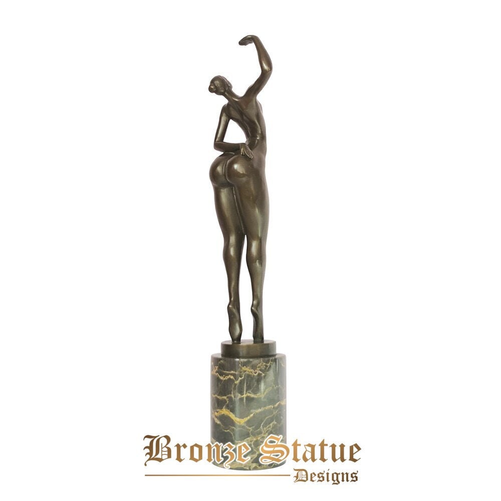 Modern art abstract sculpture sexy standing nude woman statue naked female figurine collection decoration gifts