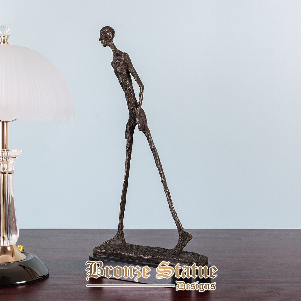 Giacometti sculpture art replica bronze walking man statue abstract skeleton famous collection figurine home decor