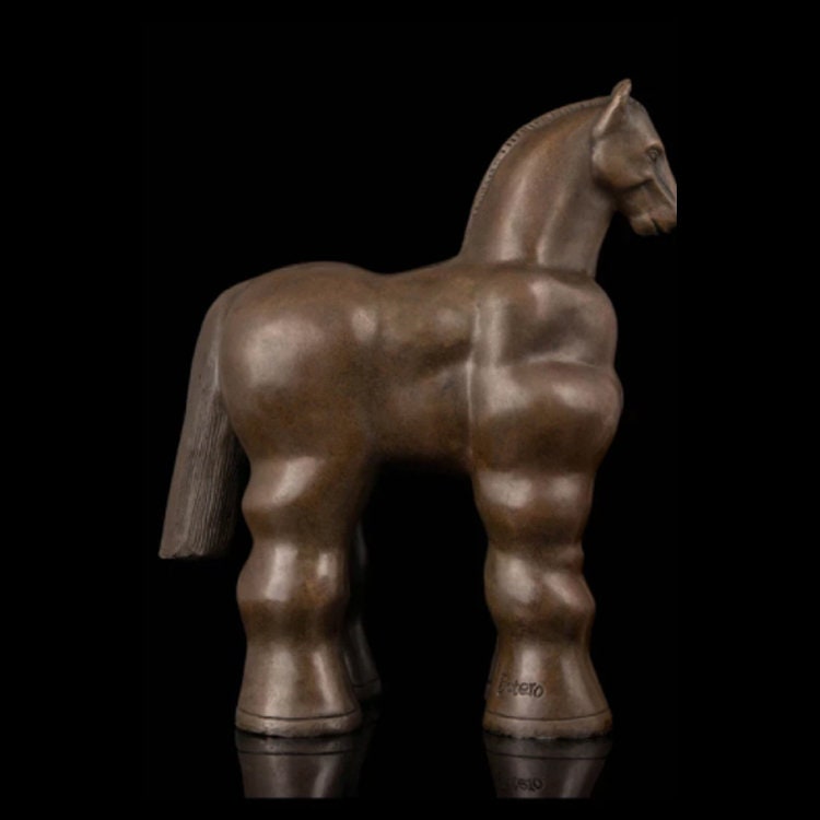 Statua del cavallo di Fernando Botero | Scultura Astratta | Statua di bronzo