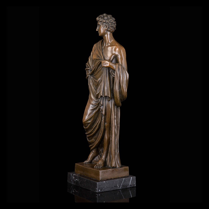 Monaco maschio | Statua Brone | Scultura Antica