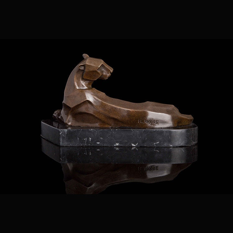 Abstract Cheetah | Abstract Leopard | Bronze Statue | Animal Sculpture