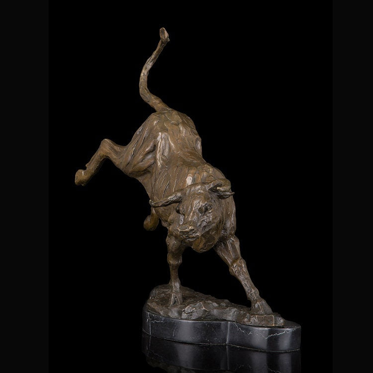 Angry Bull | Bronze Statue | Spanish Bullfighting | Animal Sculpture