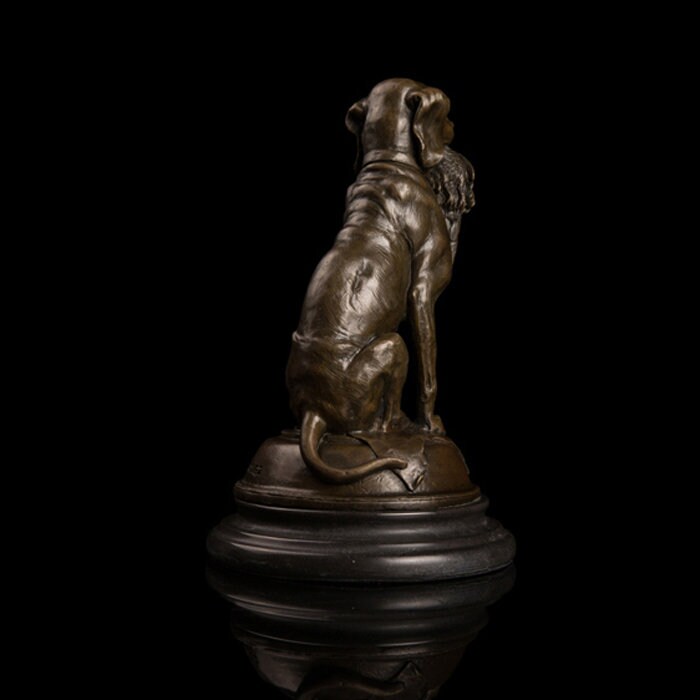 Hunting Dog | Bird Prey | Bronze Statue | Animal Sculpture