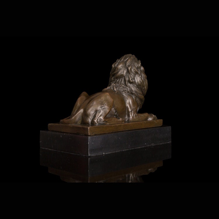 Resting Lion | Bronze Statue | Animal Sculpture
