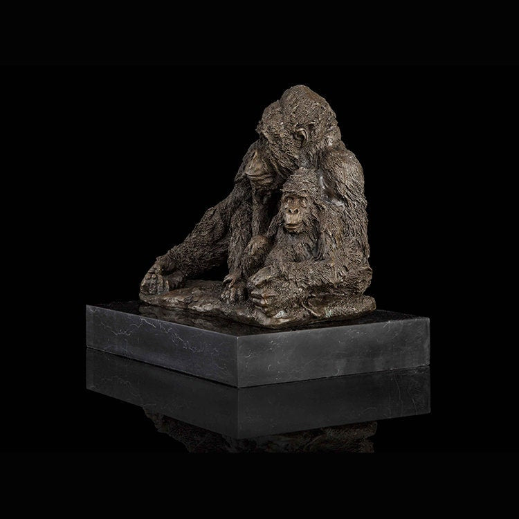 Gorilas | Estátua de Bronze | Escultura de Animais