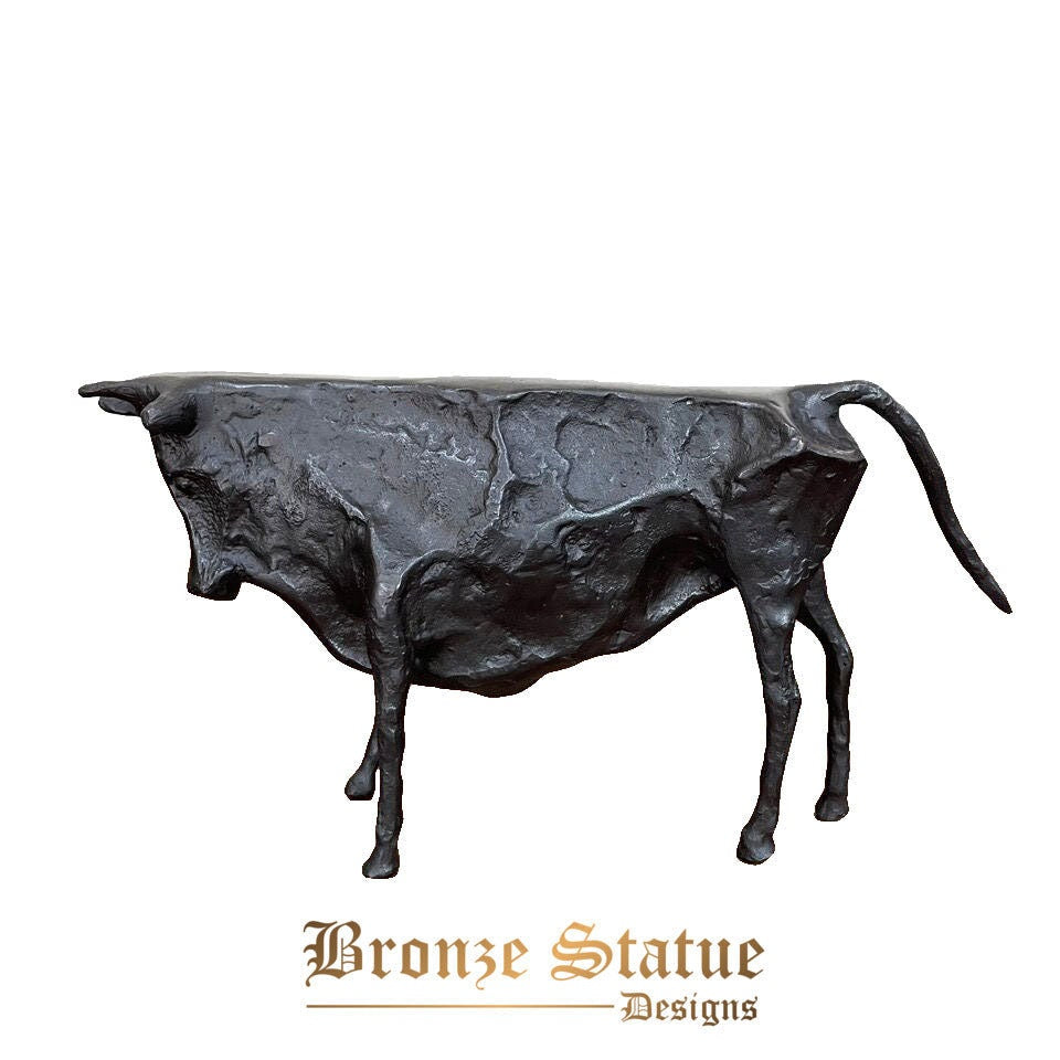 Estátua de touro abstrata por picasso réplica de bronze famosa escultura de animais estatueta coleção de arte decoração para casa