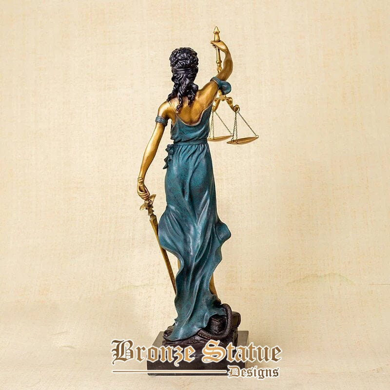 Bronze lady justice sculpture greek roman goddess of justice bronze sculpture mythology bronze statue for home art decor gifts