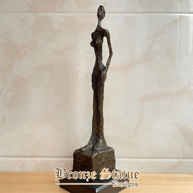 Giacometti bronze sculpture abstract walking man statue antique bronze art figurines for home decoration office ornament crafts
