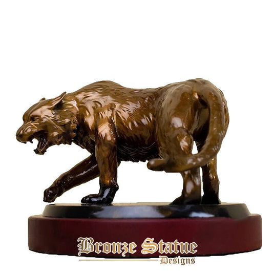 Bronze lion sculpture western modern art bronze bear statue antique bronze animal statues for home decor ornament gifts