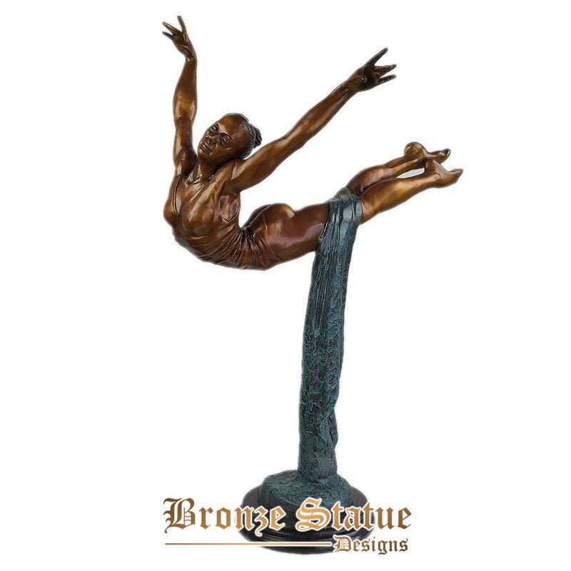 31in | 80cm | western ballet dance statue figurine bronze female ballerina dancer sculpture girl dancing birthday present decor ornament