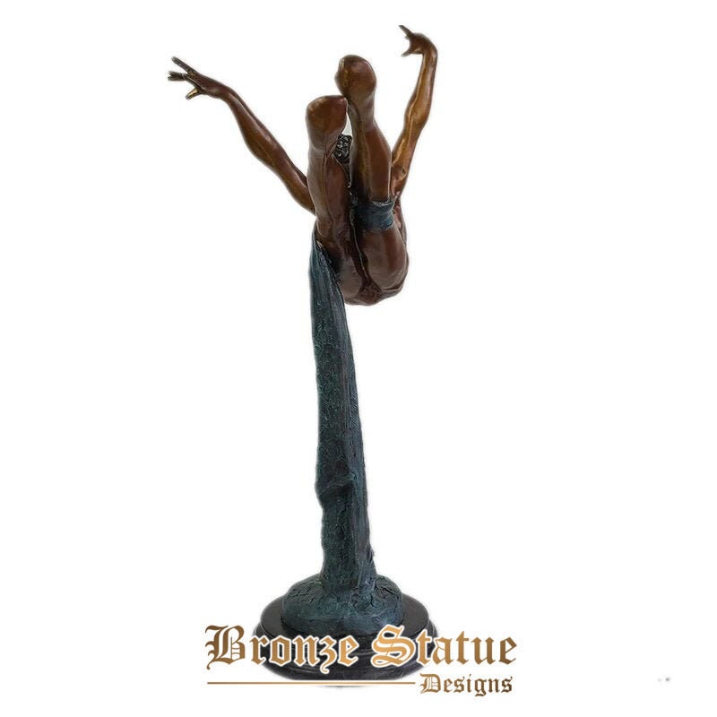 31in | 80 cm | Statua di danza classica occidentale statuetta in bronzo ballerina ballerina ballerina scultura ragazza danza regalo di compleanno arredamento ornamento