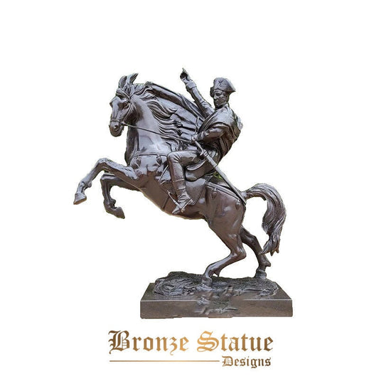 Art decor sculpture napoleon bronze statue napoleon bonaparte riding bronze sculpture french famous emperor statue art home deco