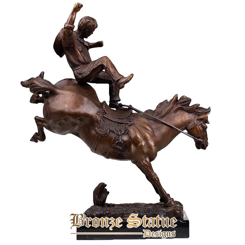 18in | 48 cm | scultura di cavallo in bronzo statua da corsa di cavalli in bronzo famosa figurina d'arte classica per la decorazione domestica ornamento artigianato regalo